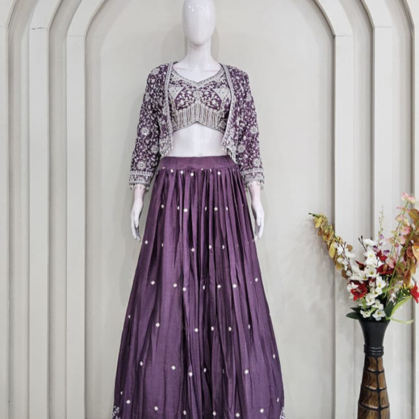 Purple Lehenga Set